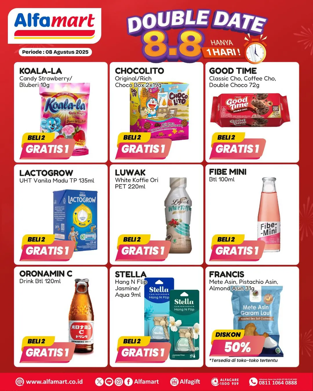 Promo 8.8 Alfamart Periode 8 Agustus 2025