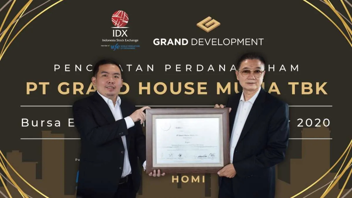Saham Grand House (HOMI) melonjak 24,74% di perdagangan perdana saat IHSG anjlok