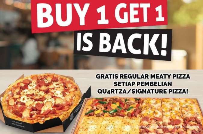 Promo Pizza Hut Beli 1 Gratis 1 Regular Meaty Pizza, Berakhir Hari Ini 24 April 2024