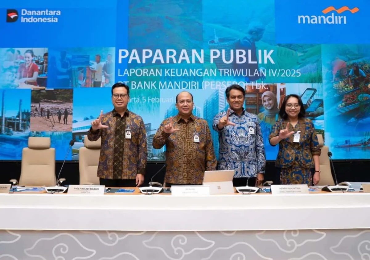 Bank Mandiri (BMRI) Cetak Kenaikan Laba 0,93% Capai Rp 56,3 Triliun Sepanjang 2025