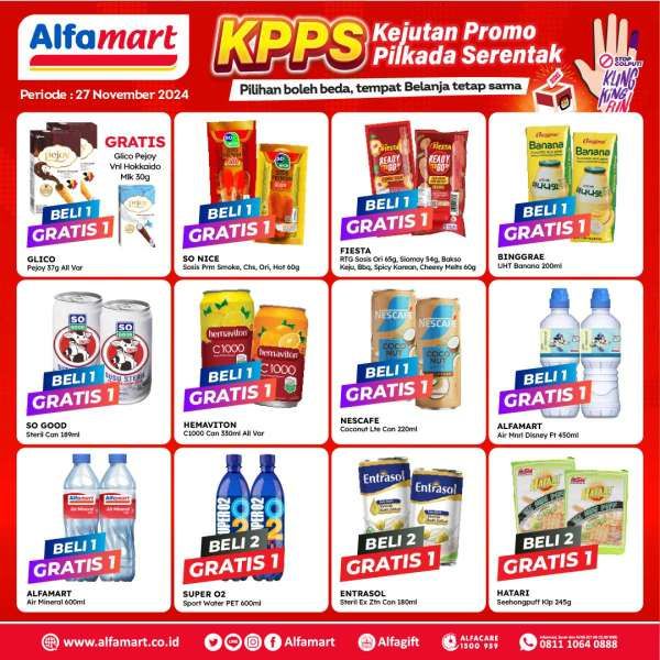 Promo Pilkada di Alfamart 27 November 2024