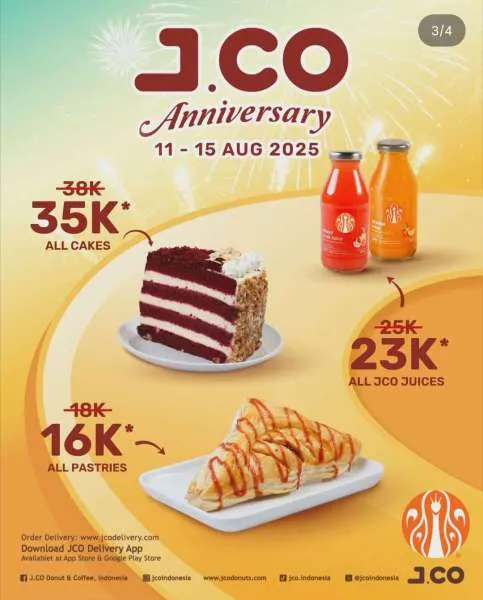Promo JCO Anniversary Cakes dan Pastries