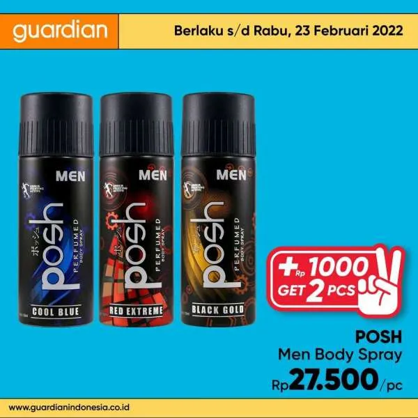 Promo Guardian +1000 Get 2 Pcs Periode 17-23 Februari 2022