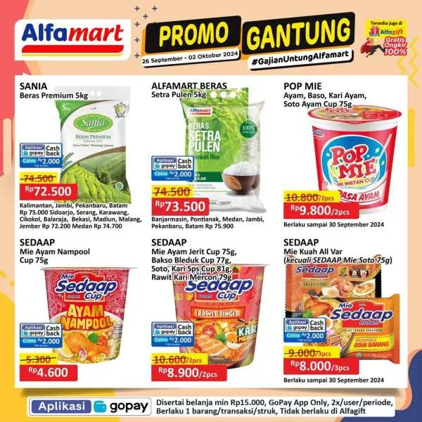 Promo Alfamart Gantung Periode 26 September-2 Oktober 2024
