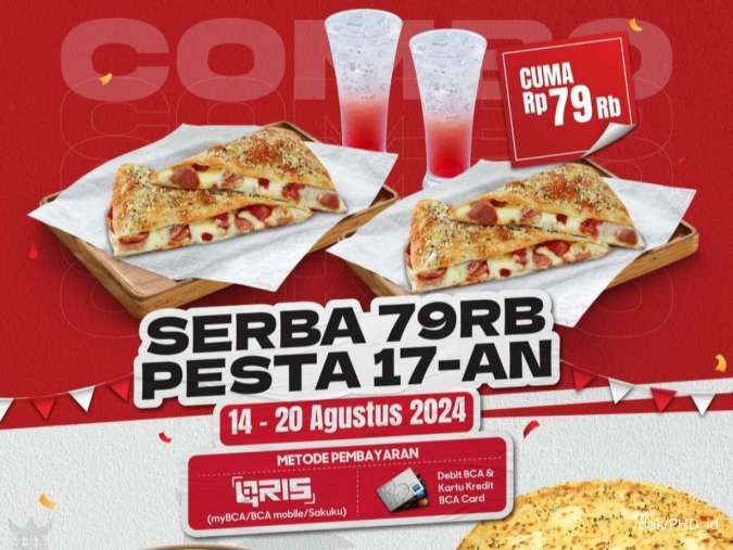 Promo BCA Spesial Kemerdekaan di Pizza Hut Delivery dan Chatime, Harga Mulai Rp 7.900