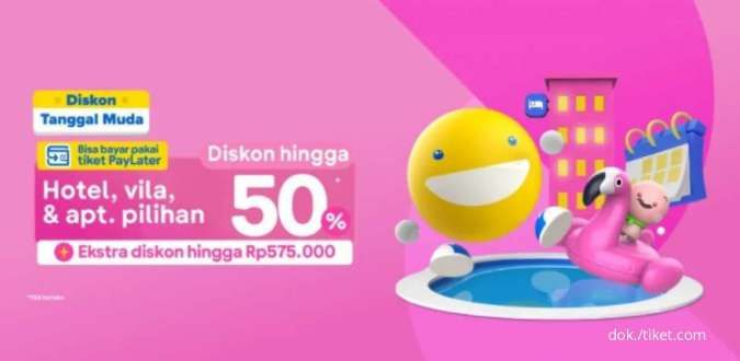Staycation di Hotel, Villa & Apartemen Pilihan Tiket.com, Dapatkan Diskon s.d 50%