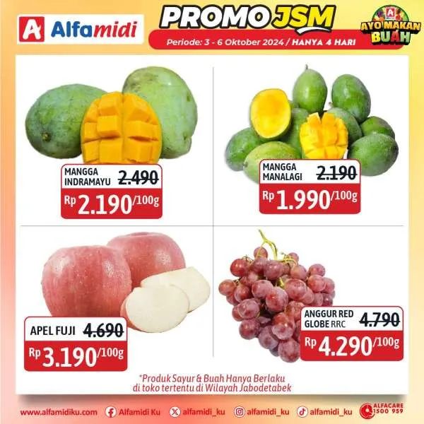 Promo JSM Alfamidi Hanya 4 Hari Periode 3-6 Oktober 2024