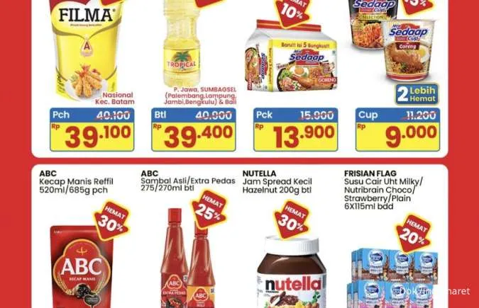 Promo JSM Indomaret Periode 11-13 Juli 2025, Nutella-Kecap ABC Diskon 30%