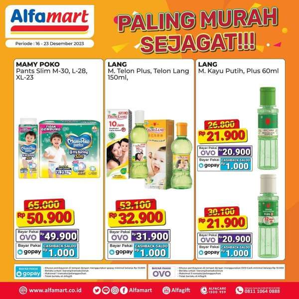 Promo Alfamart Paling Murah Sejagat 16-31 Desember 2023