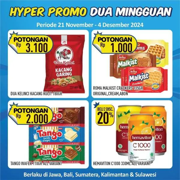 Promo Hypermart Dua Mingguan Periode 21 November-4 Desember 2024