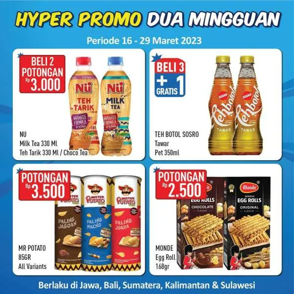 Promo Hypermart Hyper Dua Mingguan Periode 16-29 Maret 2023