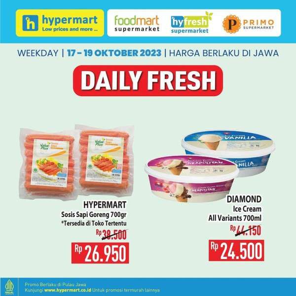 Promo Hypermart Terbaru 17-19 Oktober 2023, Hyper Diskon Weekday Pertengahan Bulan