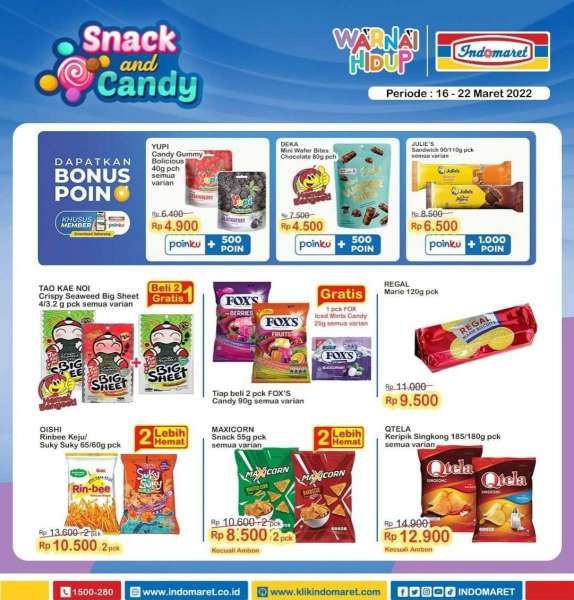 Promo Indomaret Super Hemat Mingguan Terbaru 16-22 Maret 2022