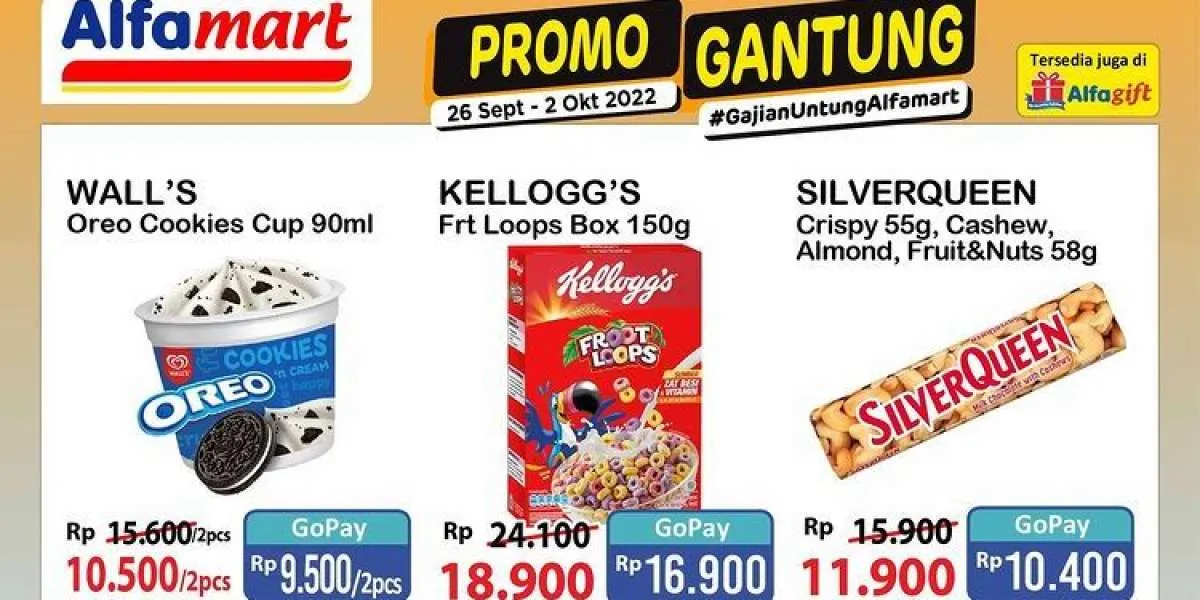 Promo Alfamart Gajian Untung 27 September 2022, Camilan Lebih Murah