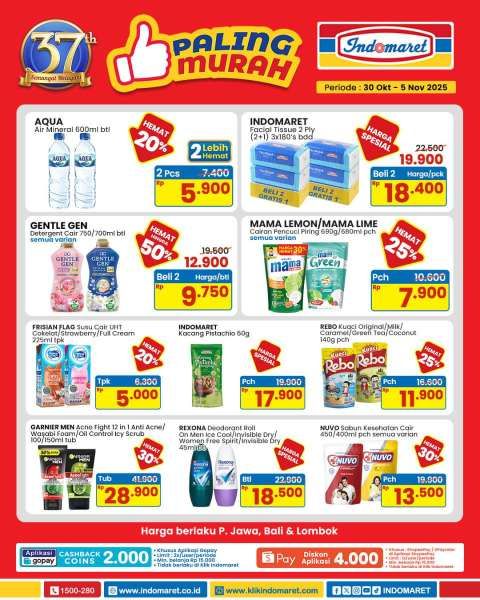 Promo Indomaret Paling Murah 30 Oktober-5 November 2025