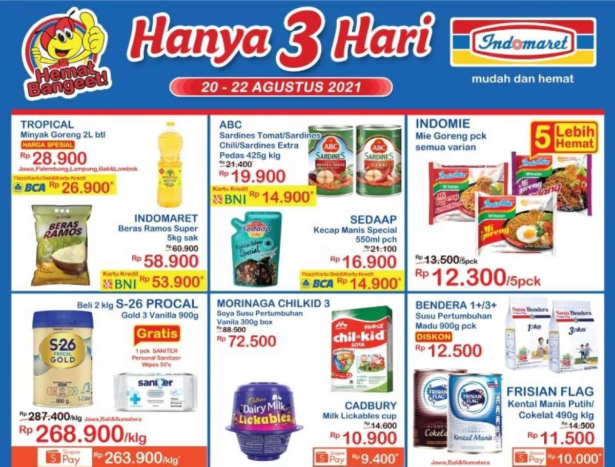 Promo JSM Indomaret Hanya 3 Hari 20-22 Agustus 2021, diskon akhir pekan!