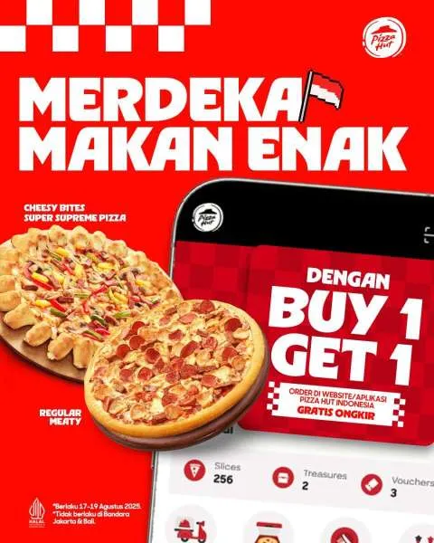 Promo Pizza Hut Merdeka Makan Enak Buy 1 Get 1