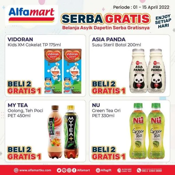 Promo Alfamart Serba Gratis Periode 1-15 April 2022