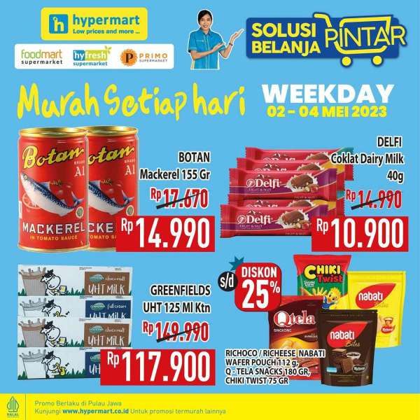 Promo Hypermart Hyper Diskon Weekday Periode 2-4 Mei 2023