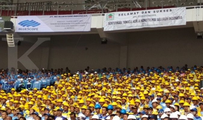 Pemerintah sertifikasi 9.700 pekerja konstruksi 