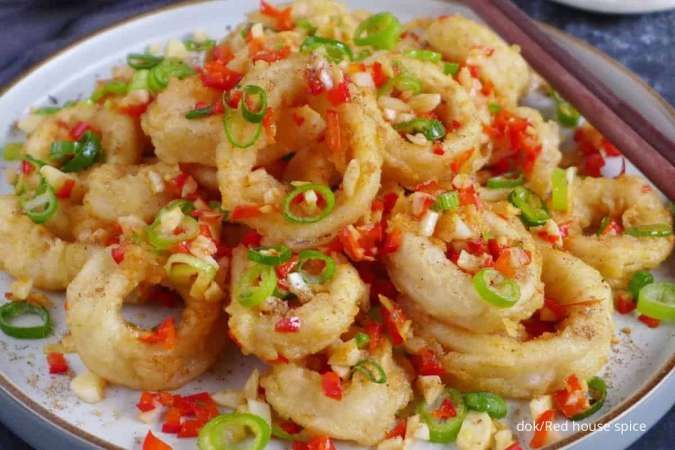 Resep & Trik Bikin Masakan Tionghoa Cumi Goreng Tepung Anti Meletup dan Lebih Renyah