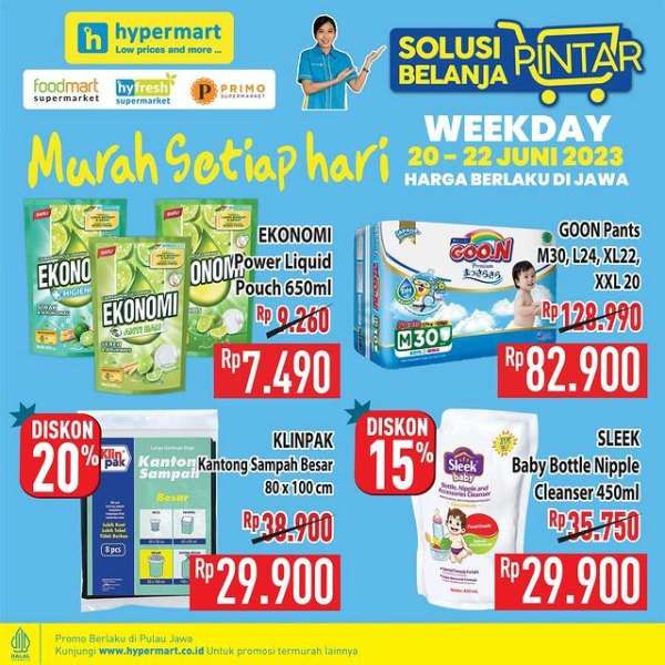 Promo Hypermart Hyper Diskon Weekday Periode 20-22 Juni 2023