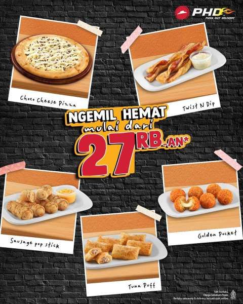 Promo Pizza Hut Delivery Terbaru Desember, Camilan Hemat Mulai Rp 27.000-an