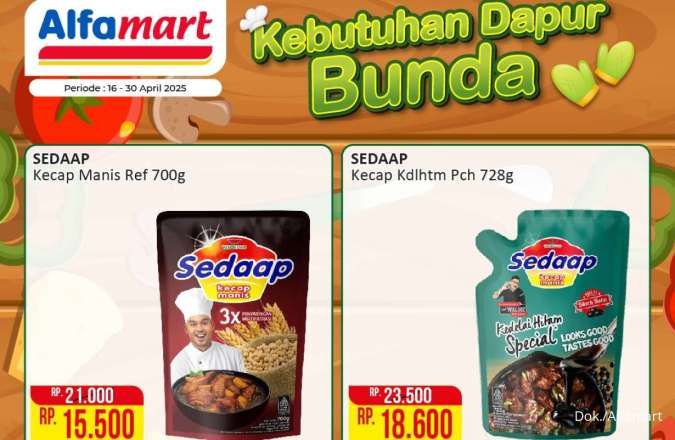 Promo Alfamart Kebutuhan Dapur sampai 30 April 2025, Sarden-Margarin Diskon Lumayan