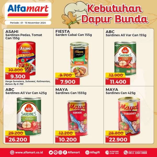 Promo Alfamart Kebutuhan Dapur Periode 1-15 November 2024