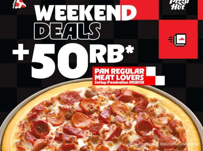 Pesta Promo Pizza Hut Hemat Akhir Pekan, Paket Pizza Favorit Diskon Spesial