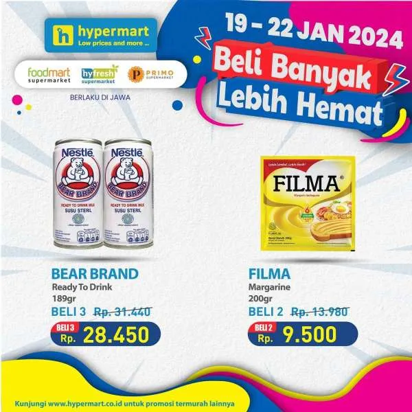 Promo Hypermart Beli Banyak Lebih Hemat Periode 19-22 Januari 2024