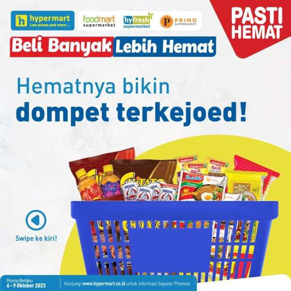 Cek Promo Beli Banyak Lebih Hemat di Hypermart, Berlaku 6-9 Oktober 2023