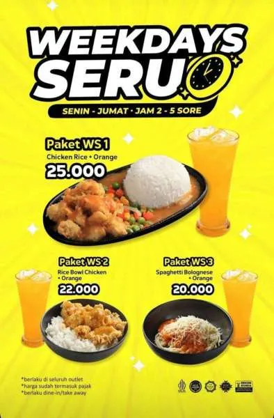 Promo Waroeng Steak Weekdays Seru Senin-Jumat