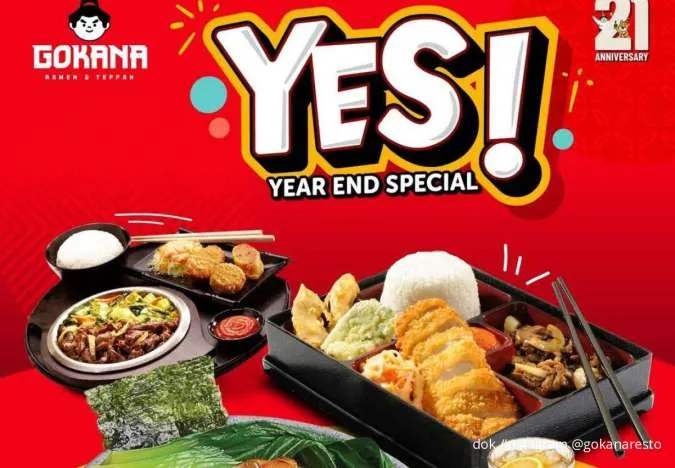 Promo Gokana Year End Special 1-30 Desember, 3 Menu Spesial Mulai Rp 59.000-an
