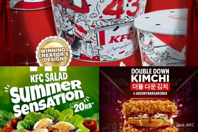 Promo KFC Limited Edition 2023: Burger Kimchi, Salad Menyegarkan, dan Tin Bucket