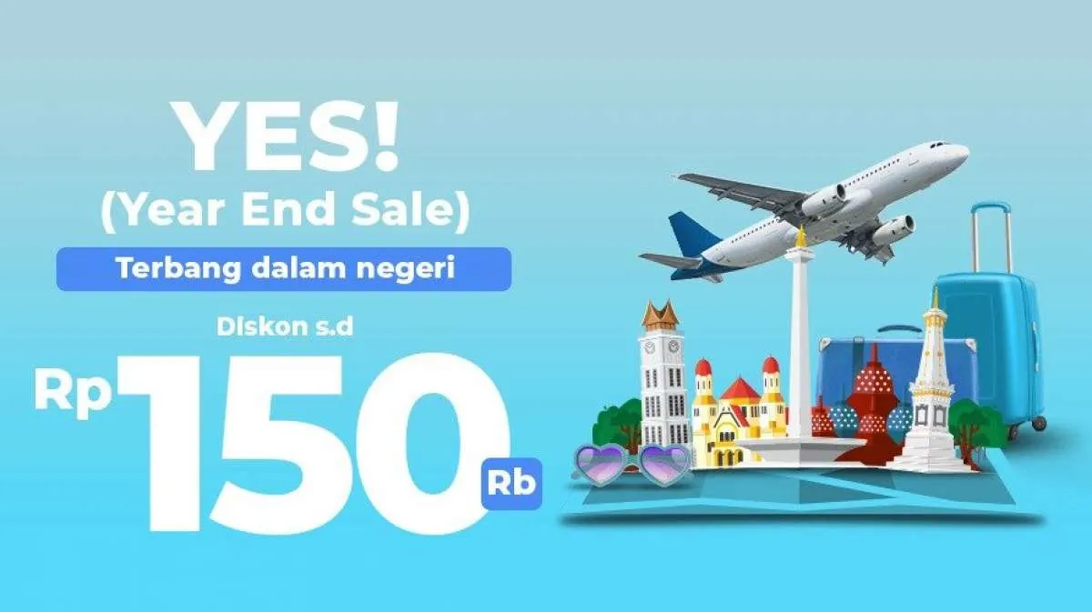 Promo Mister Aladin Akhir Tahun, Ada Diskon Tiket Pesawat Domestik Hingga Rp 150.000
