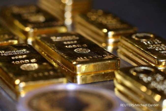 Pelemahan Dolar AS dan Imbal Hasil Obligasi AS Mengerek Harga Emas