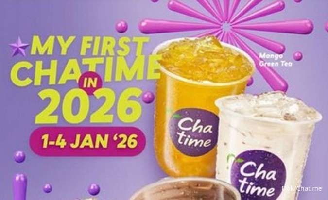Promo Chatime 1-4 Januari 2026, Harga Spesial Tahun Baru Cuma Rp 15.000