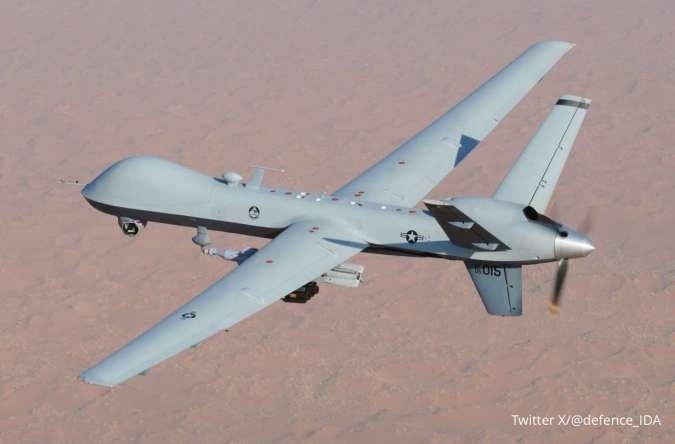 Diduga Drone Pembunuh AS MQ-9 ditembak Jatuh oleh Milisi di Irak Utara