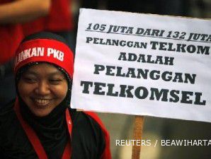 Walau aksi mogok terhenti, karyawan Telkomsel tetap lanjutkan tuntutan