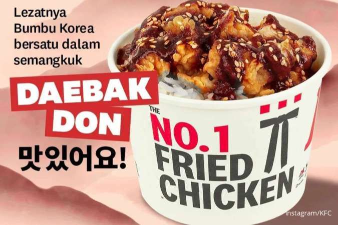 Promo KFC Terbaru, Menu Rice Bowl Daebak Don dengan Bumbu Korea Cuma Rp 15.000