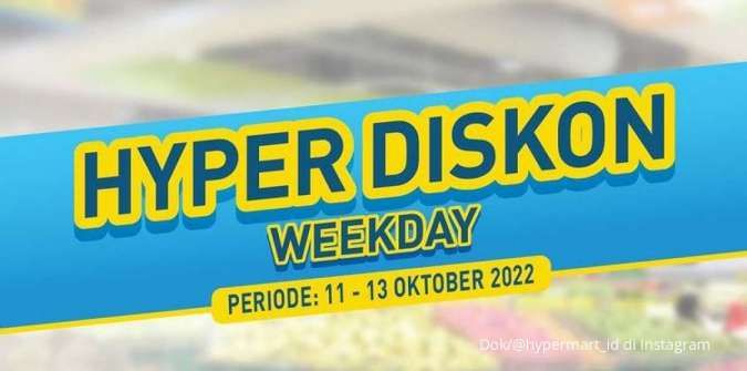 Promo Hypermart 11-13 Oktober 2022, Hyper Diskon Weekday Selama 3 Hari