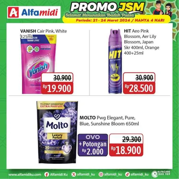 Promo JSM Alfamidi Hanya 4 Hari Periode 21-24 Maret 2024