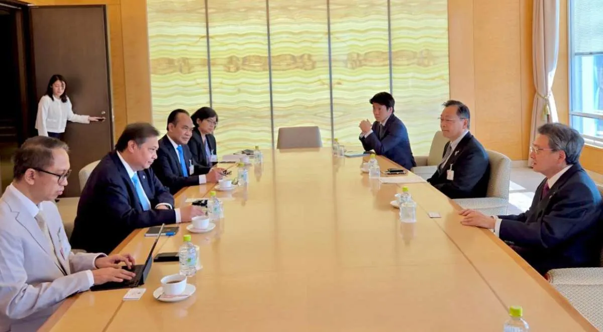 Menko Airlangga Bertemu President JCCI Bahas Peluang Investasi Jepang di Indonesia