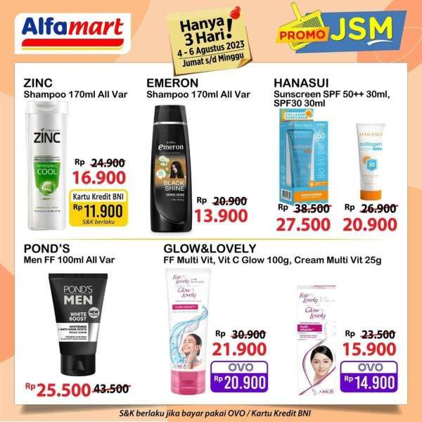 Katalog Harga Promo JSM Alfamart 4-6 Agustus 2023