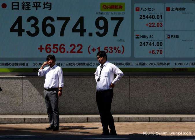 Bursa Asia Kompak Menguat di Pagi Ini (22/9), Indeks Nikkei 225 Melonjak 1,3%