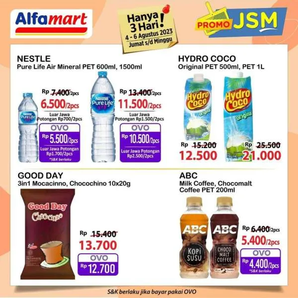 Katalog Harga Promo JSM Alfamart 4-6 Agustus 2023