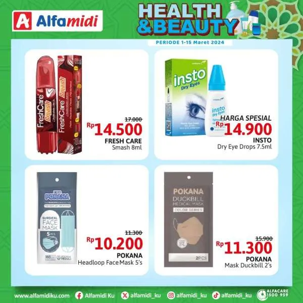 Promo Alfamidi Health & Beauty Periode 1-15 Maret 2024