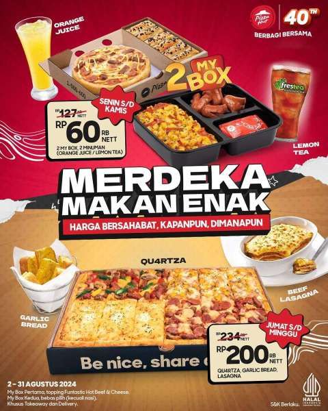 Promo Pizza Hut Spesial Kemerdekaan Agustus 2024