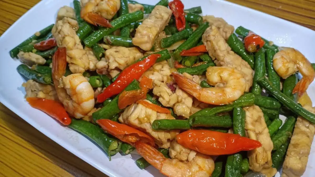 Resep Tumis Kacang Panjang Udang Jamur, Masakan Sederhana yang Praktis Dibuat